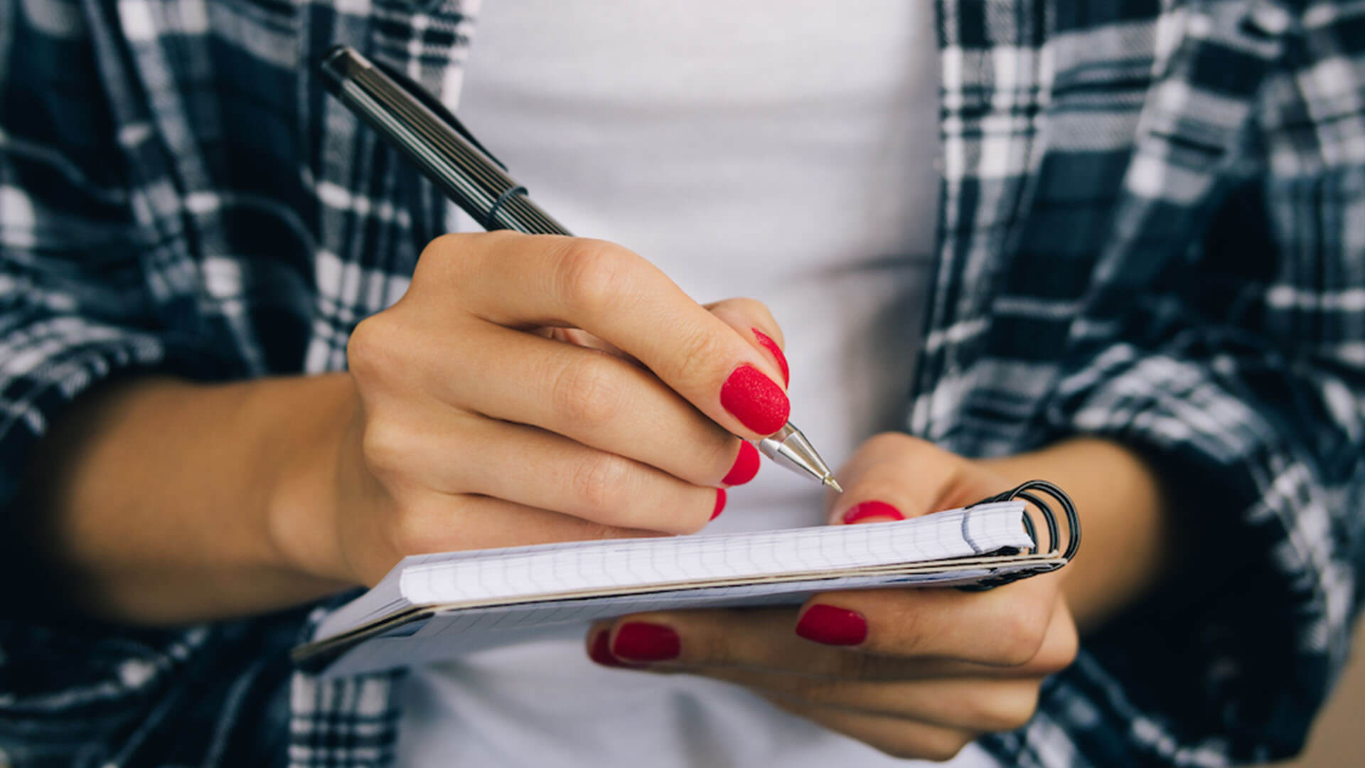 woman writing